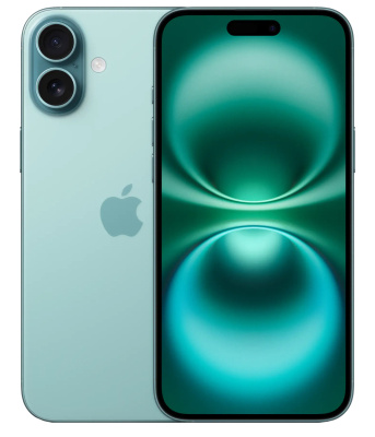 Apple iPhone 16 Plus nano-SIM + eSIM 128 ГБ; бирюзовый