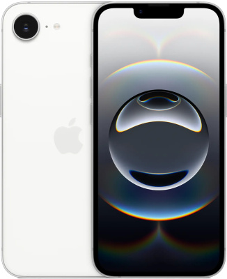 Apple iPhone 16e nano-SIM + eSIM 128 ГБ; белый